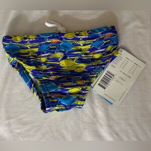 Oshkosh Colorful Fish Print Baby Swim Trunks Size 18M